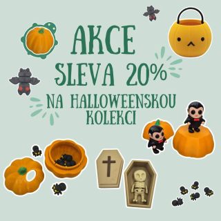 Mám pro vás AKCI!!! Slevu 20% na celý halloween! 🎃 Akce běží od 24.10. - 28.10. (aby vám to stihlo do čtvrtka přijít). Kdo...