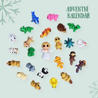 Zvířátka do ADVENTNÍHO KALENDÁŘE 🎄 Nechcete letos dávat sladkosti? Naplňte kalendář 23 mini zvířátky a 1 velkou andělkou...